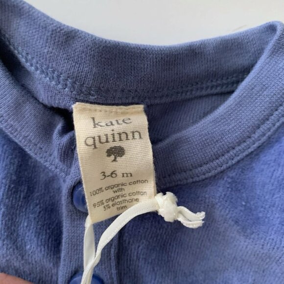 NWT Kate Quinn Organics Baby Velour Jumpsuit 3-6 months - Picture 4 of 5